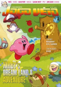 Capa da revista Jogo Véio 22 — Kirby: Dream Land / Adventure