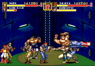 Max e Skate enfrentam inimigos juntos — Streets of Rage 2 (Mega Drive)