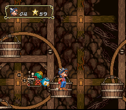 Ardy e Pec avançam pela mina — SNES