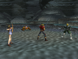 Cena de The Legend of Dragoon na versão PlayStation