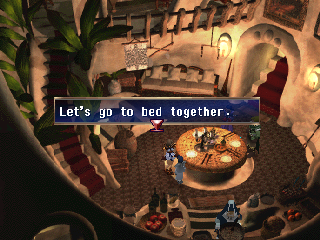 Cena de The Legend of Dragoon na versão PlayStation
