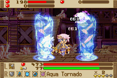Cena de Summon Night: Swordcraft Story na versão Game Boy Advance