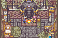 Cena de Summon Night: Swordcraft Story na versão Game Boy Advance