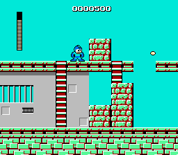 Cena de Mega Man na versão NES