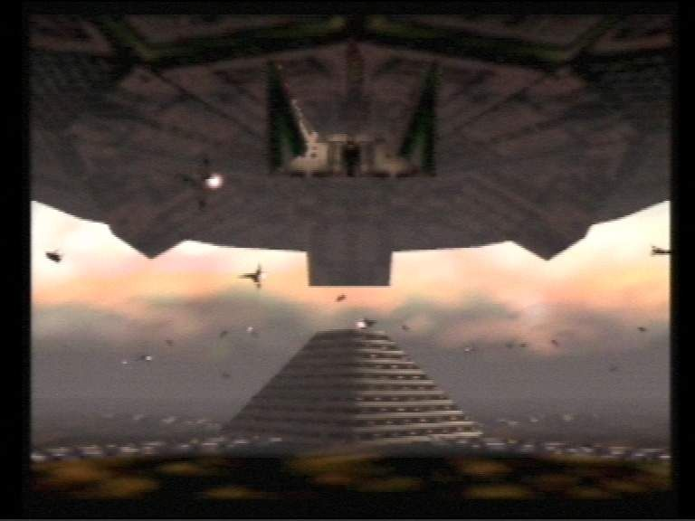 Cena de Star Fox 64 na versão Nintendo 64