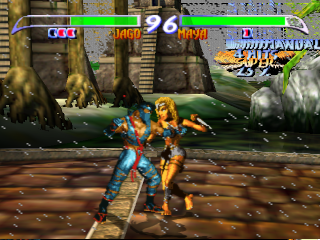 Cena de Killer Instinct Gold na versão Nintendo 64