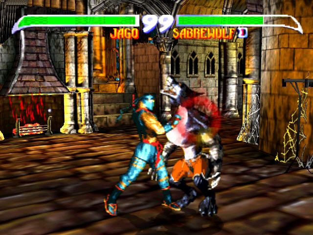 Cena de Killer Instinct Gold na versão Nintendo 64