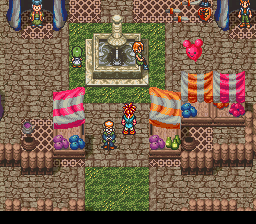 Crono na Feira do Milênio em Chrono Trigger no SNES