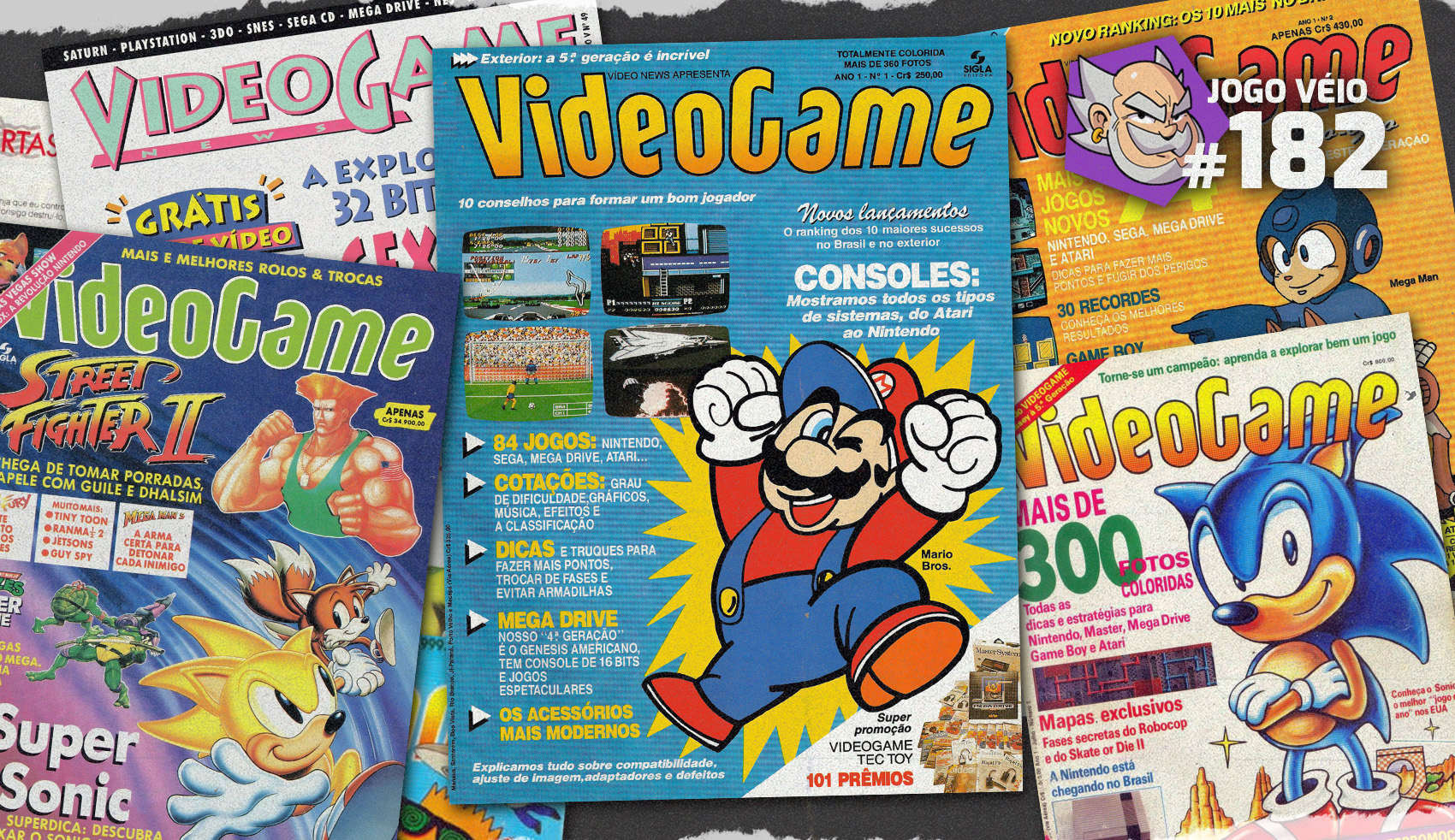 Capa do episódio 182 — Revista Videogame
