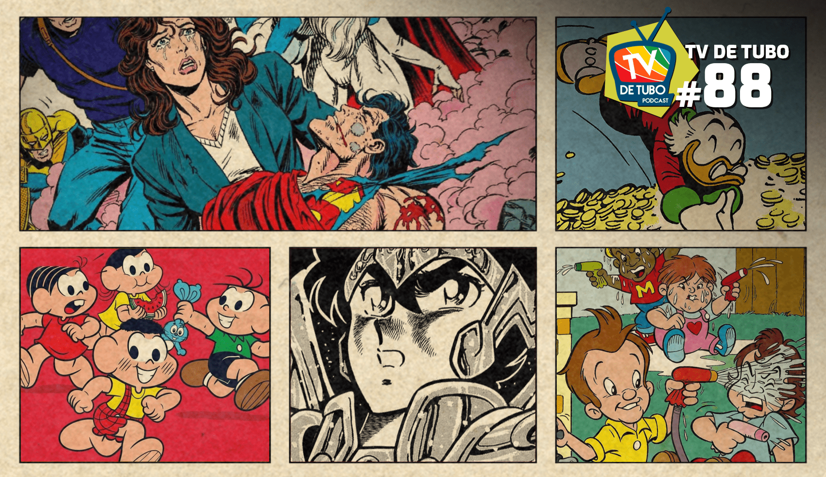 Capa do episódio 88 — Gibis das antigas (Desligue a TV)