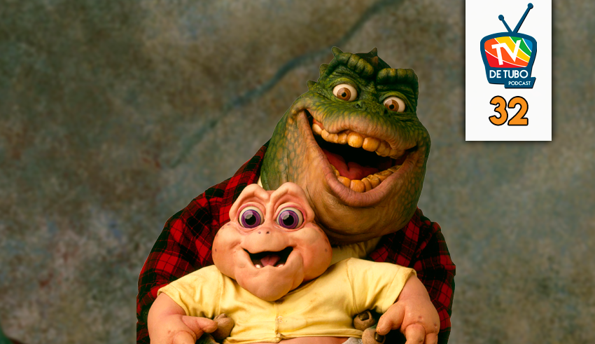 Capa do episódio 32 — Família Dinossauros