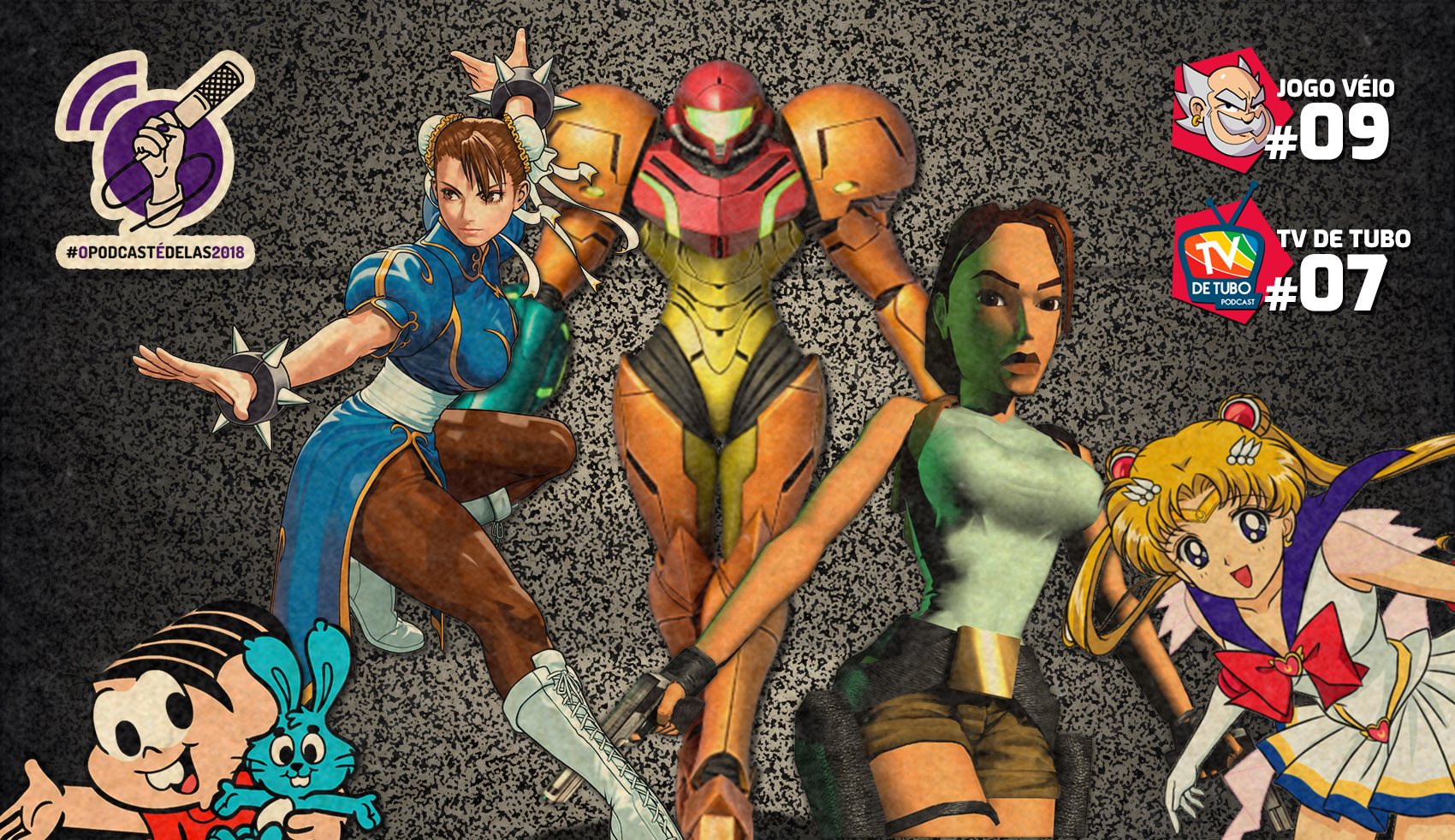 Capa do episódio 09 — JV Podcast #09 / TVT Podcast #07 – Mulheres nos games e na TV #OPodcastÉDelas2018