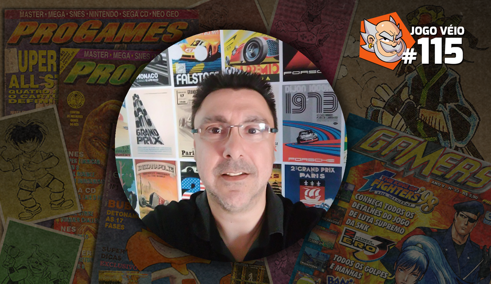 Capa do episódio 115 — Papo com Ivan Battesini (ProGames e Gamers)