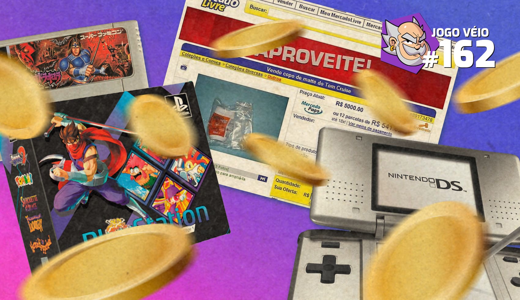 Capa do episódio 162 — Garimpando Games Véios