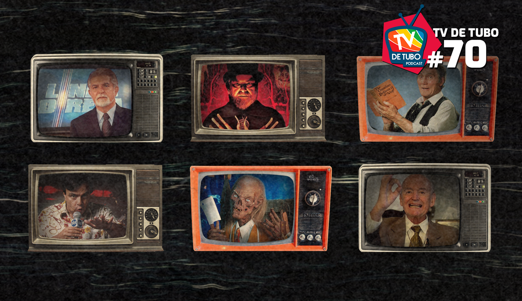 Capa do episódio 70 — Isso dava medo na TV