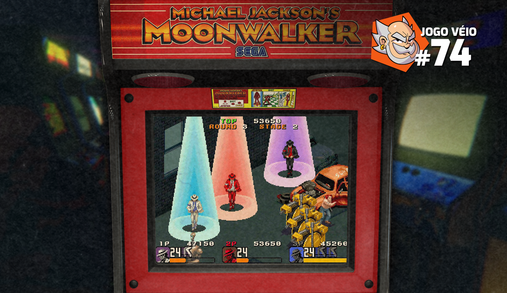 Capa do episódio 74 — Michael Jackson’s Moonwalker (Arcade)