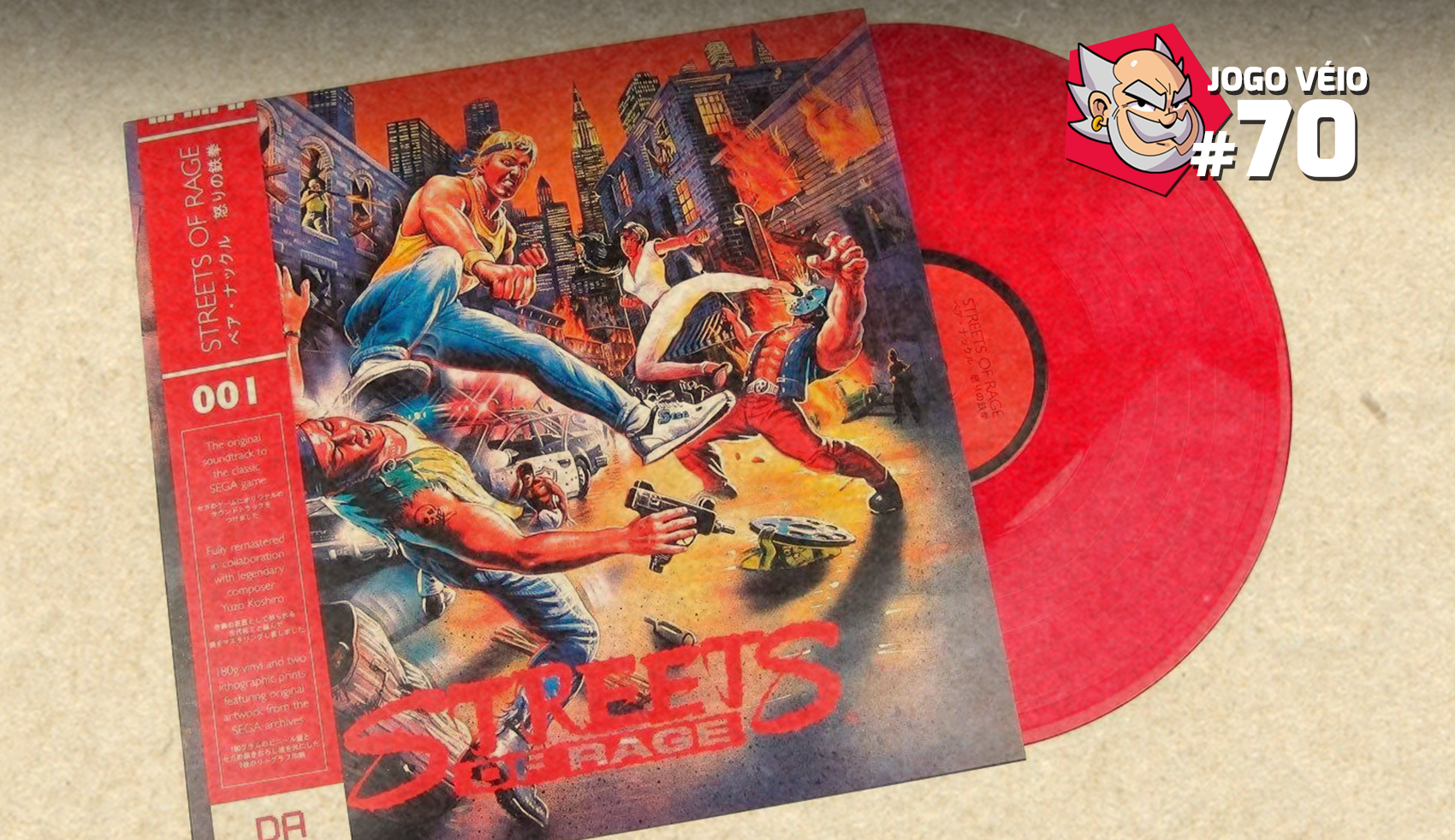 Capa do episódio 70 — As músicas de Streets of Rage (Rádio Jogo Véio)