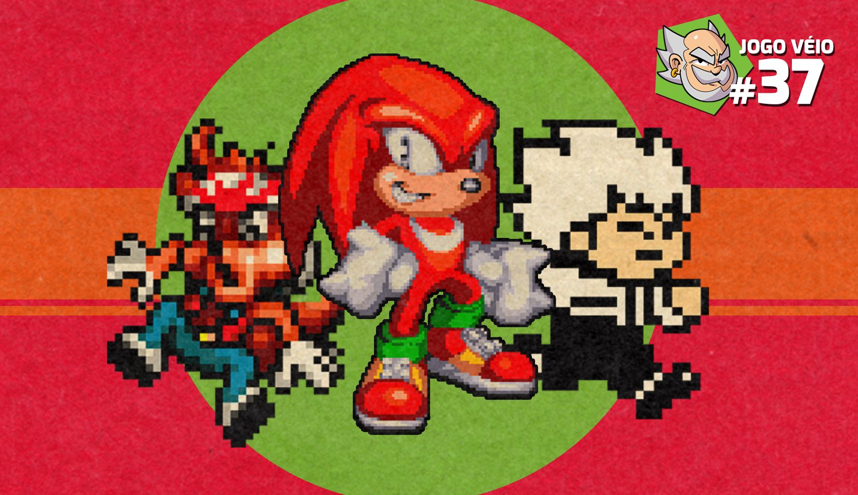 Capa do episódio 37 — Kid Dracula, Zero the Kamikaze Squirrel e Knuckles’ Chaotix