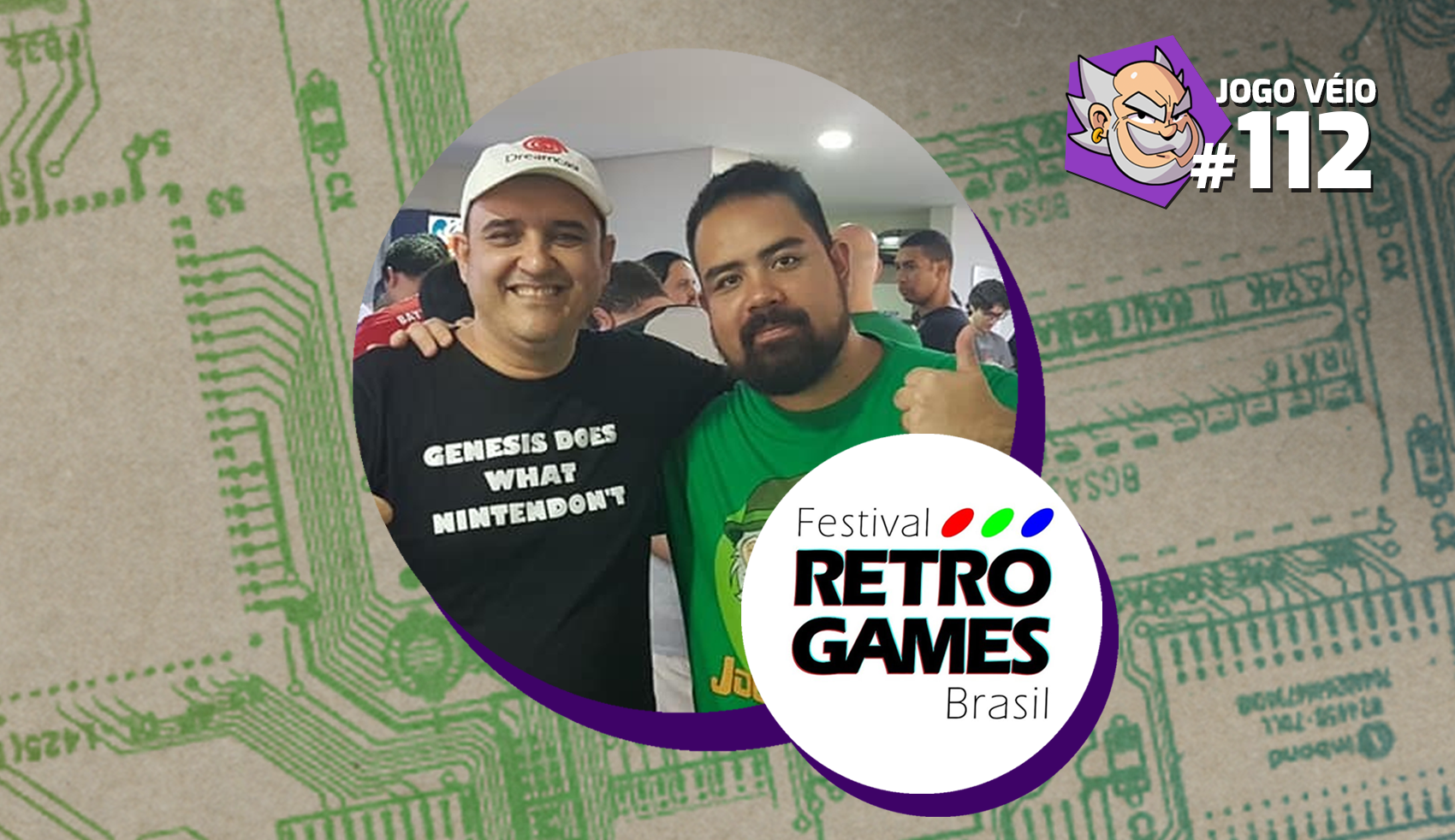Capa do episódio 112 — Papo com André Gomes (Festival Retro Games Brasil)
