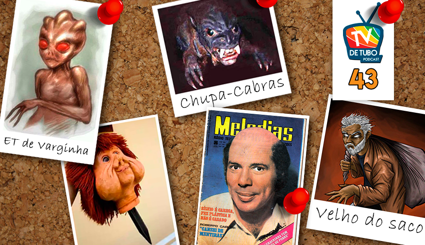 Capa do episódio 43 — Lendas das antigas (Desligue a TV)