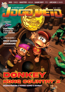 Capa da revista Jogo Véio 25 — Donkey Kong Country 2