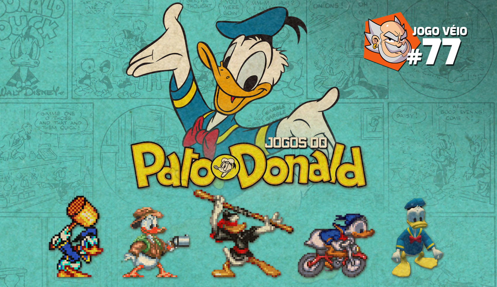 Capa do episódio 77 — Jogos do Pato Donald