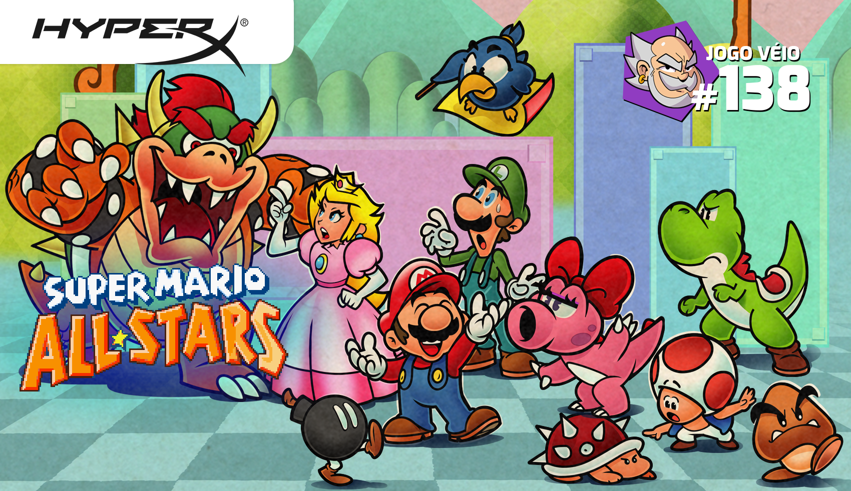 Capa do episódio 138 — Super Mario All-Stars