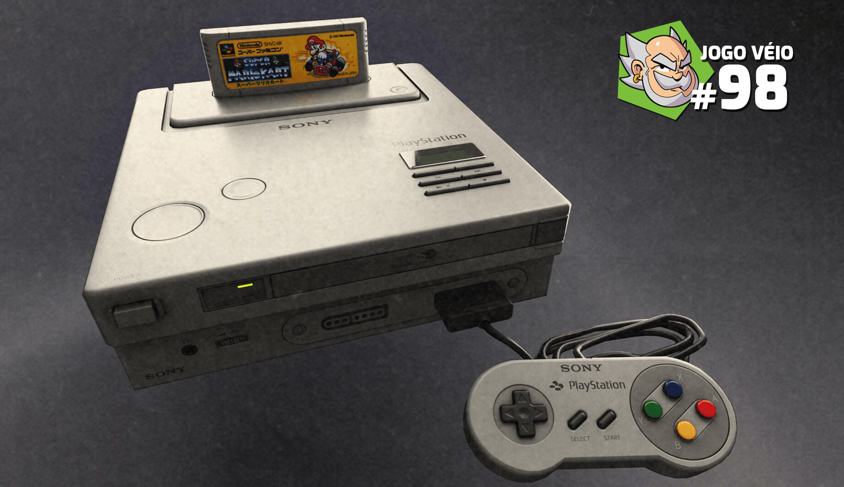 Capa do episódio 98 — E se o Nintendo Play Station tivesse sido lançado?