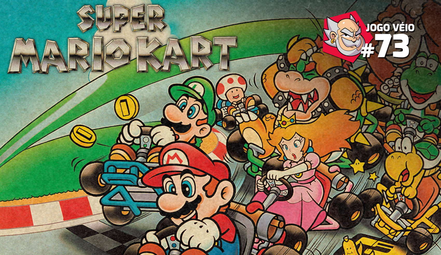 Capa do episódio 73 — Super Mario Kart