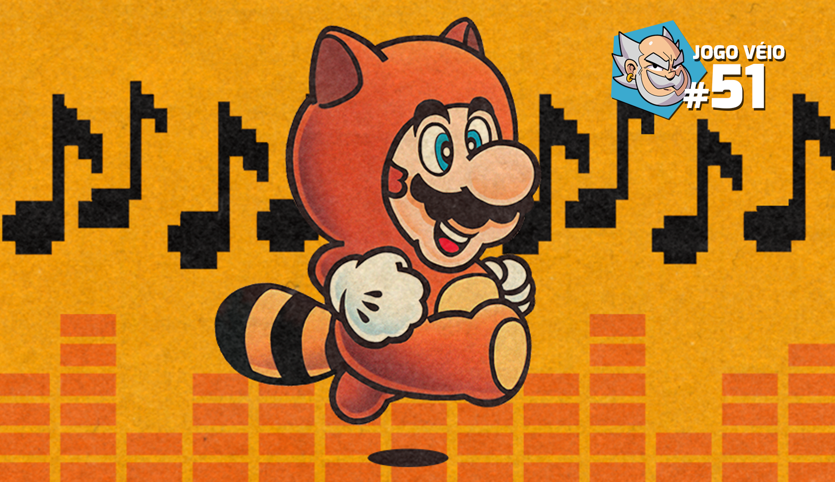 Capa do episódio 51 — O Tanooki roubou meu rádio (Rádio Jogo Véio)