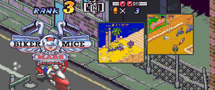 Biker Mice from Mars do Super Nintendo é o jogo certo para tirar