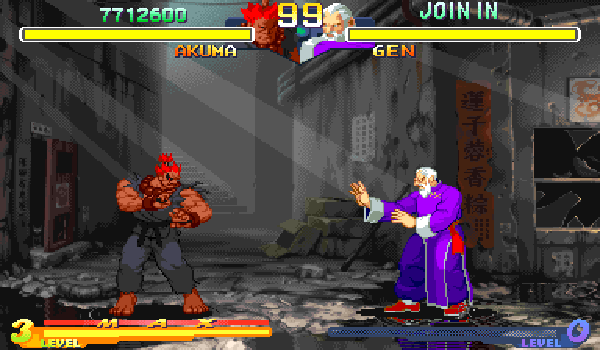 Jogue Street Fighter Alpha: Warriors Dreams, um jogo de Street fighter