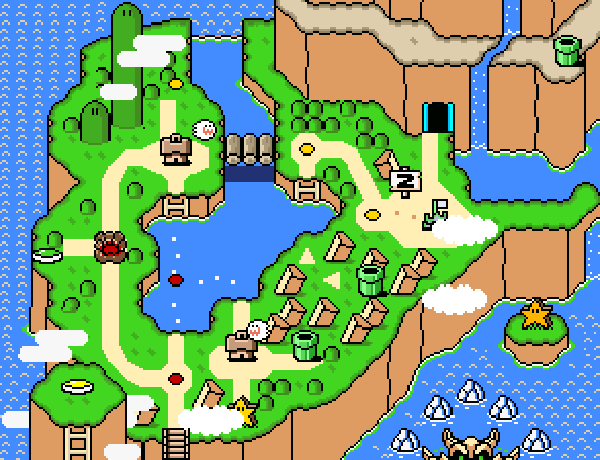 Mario World - Vetor, Esse foi um cenário do jogo mais famos…