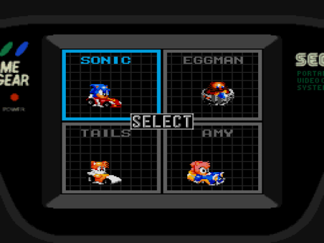 Sonic Drift 2, SEGA Game Gear, Jogos