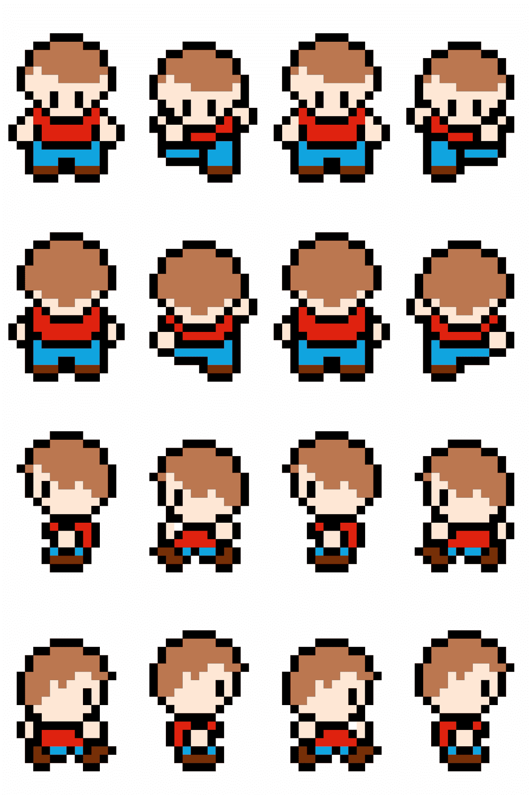 Sprite Sheets Act Primeiros Passos em Animação Jogo Véio