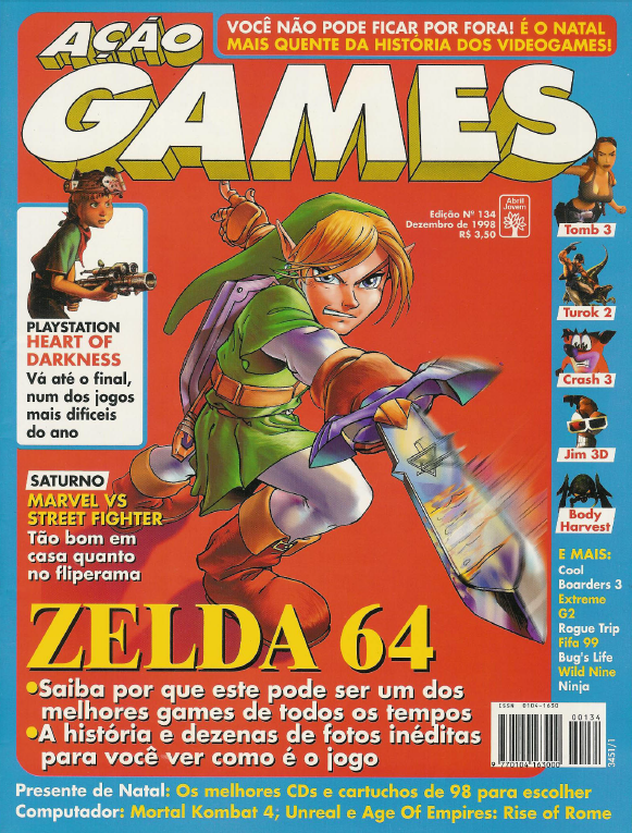Revista Gamers Book 4 Zelda Ocarina of Time Nintendo 64 - Livros e revistas  - Bancários, João Pessoa 1253042641
