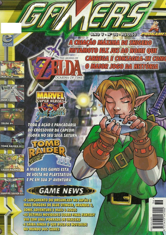 The Legend of Zelda: Ocarina of Time (Guia oficial de jogo) (Edição  limitada em português) - não informado