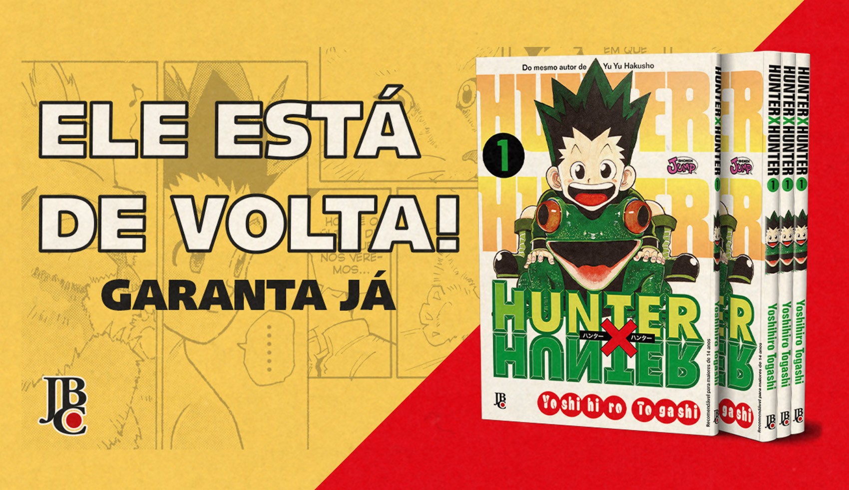 Hunter x Hunter: JBC anuncia relançamento do mangá