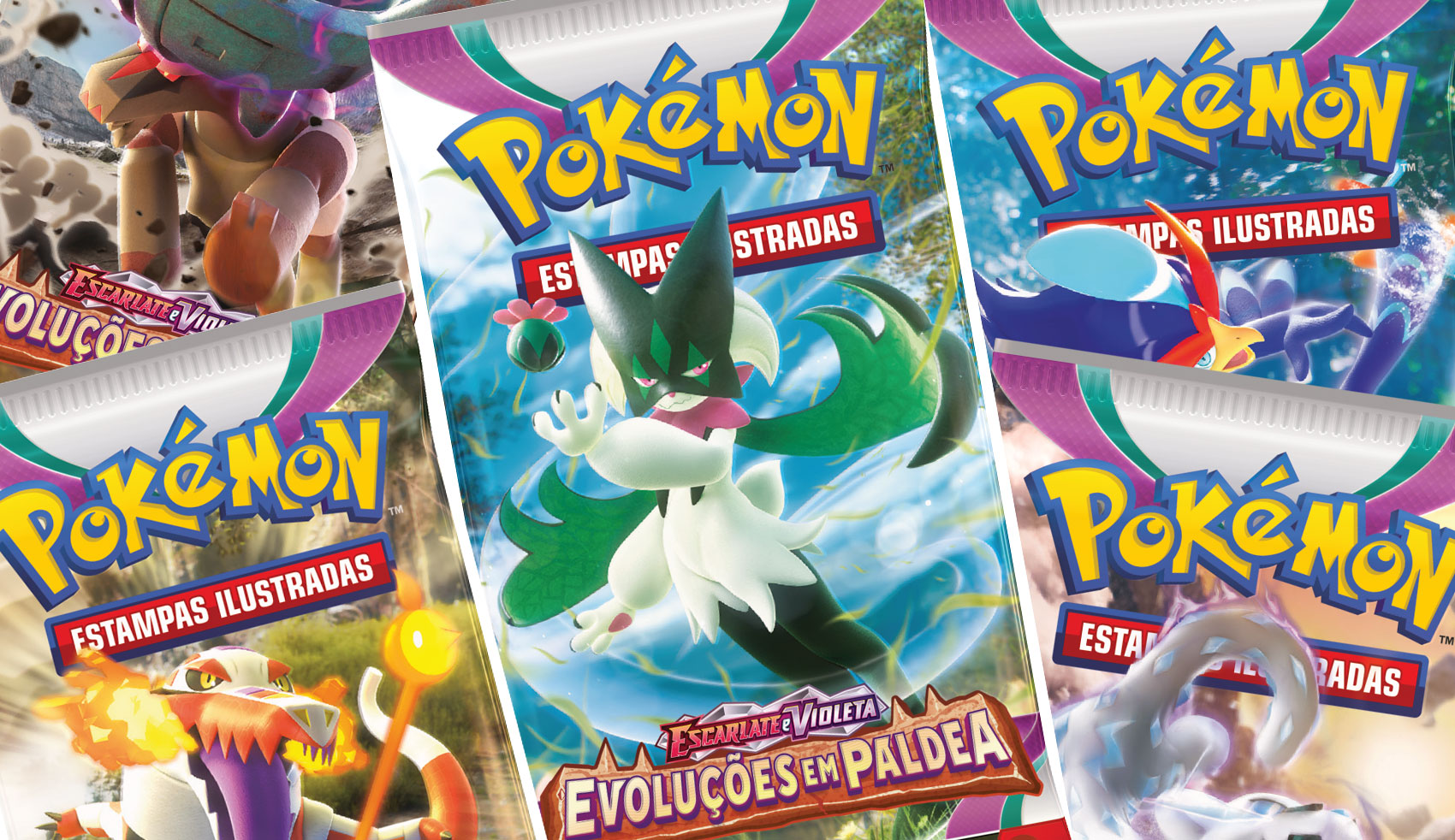 Escarlate e Violeta — Evoluções em Paldea do Pokémon Estampas Ilustradas