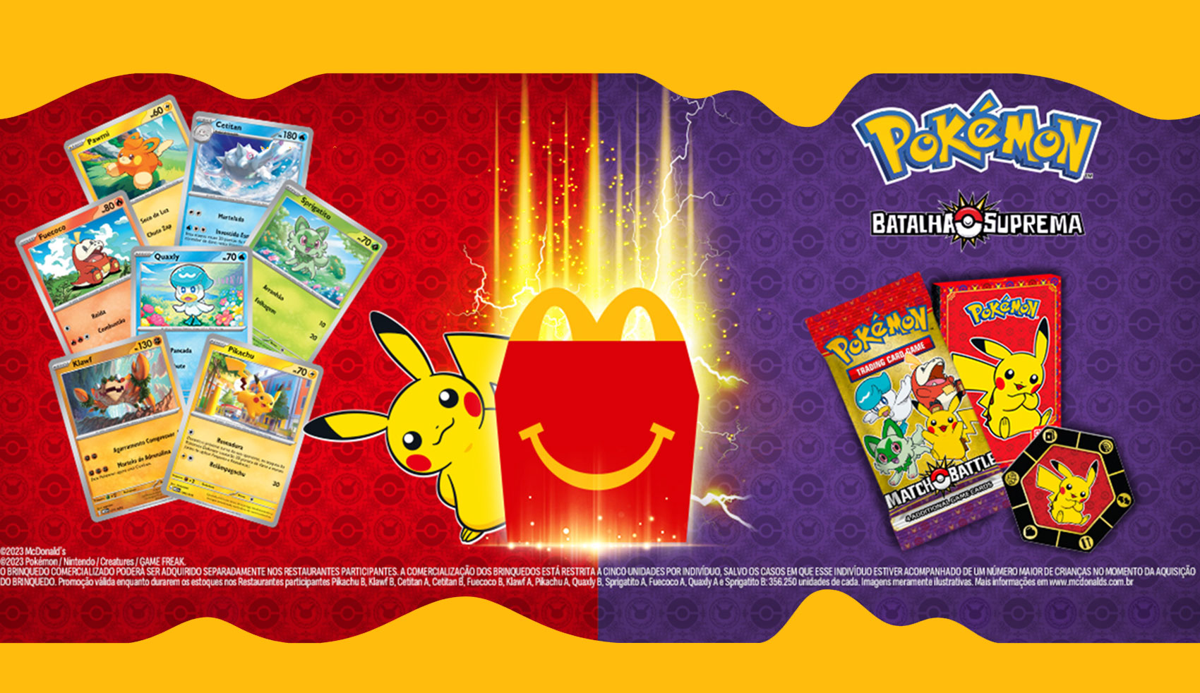 Brinquedos Pokémon de volta ao McDonald's