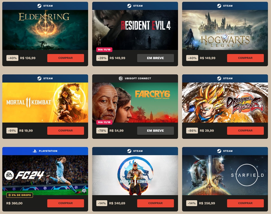 Promoção imperdível na Nuuvem: 40 jogos para PC com até 95% de desconto!